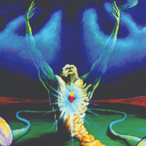 Blacklight UV Tapestry Trippy Psychedelic Surreal Cool Hippie Style Room Art - Picture 8 of 8